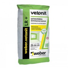 Weber Vetonit LR + шпаклівка полімерна фінішна біла (20 кг)