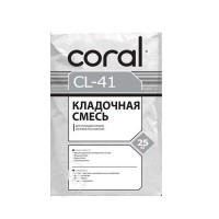 Coral Сl-41 Клей для газоблоку (25 кг) Coral Сl-41 Клей для газоблоку (25 кг)