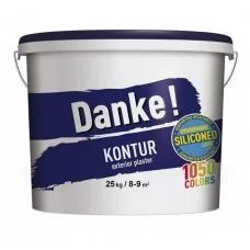 Декоративная штукатурка Danke Kontur «Баранчик» 1,5 мм, белая, 25 кг