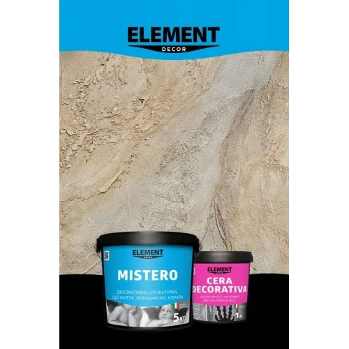 Element Decor Mistero Штукатурка известковая декоративная эффект среза камня (5 кг)